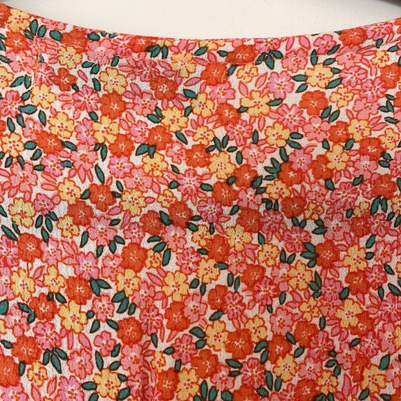 Faithfull the Brand Margherita Smocked Floral Mini Dress, Size 4 - Picture 14 of 15